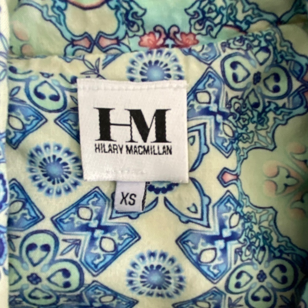 HILARY MacMillan size XS tunic length lined hooded shirt ribbed cuffs and hips - Picture 9 of 12